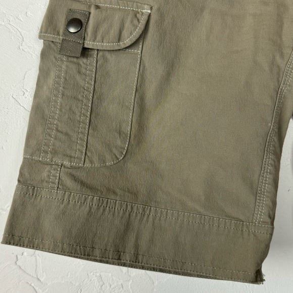 Kuhl Shorts Khaki Chino Tan Beige Solid Bermuda Side Cargo Pocket Hiking Outdoor - Picture 3 of 8